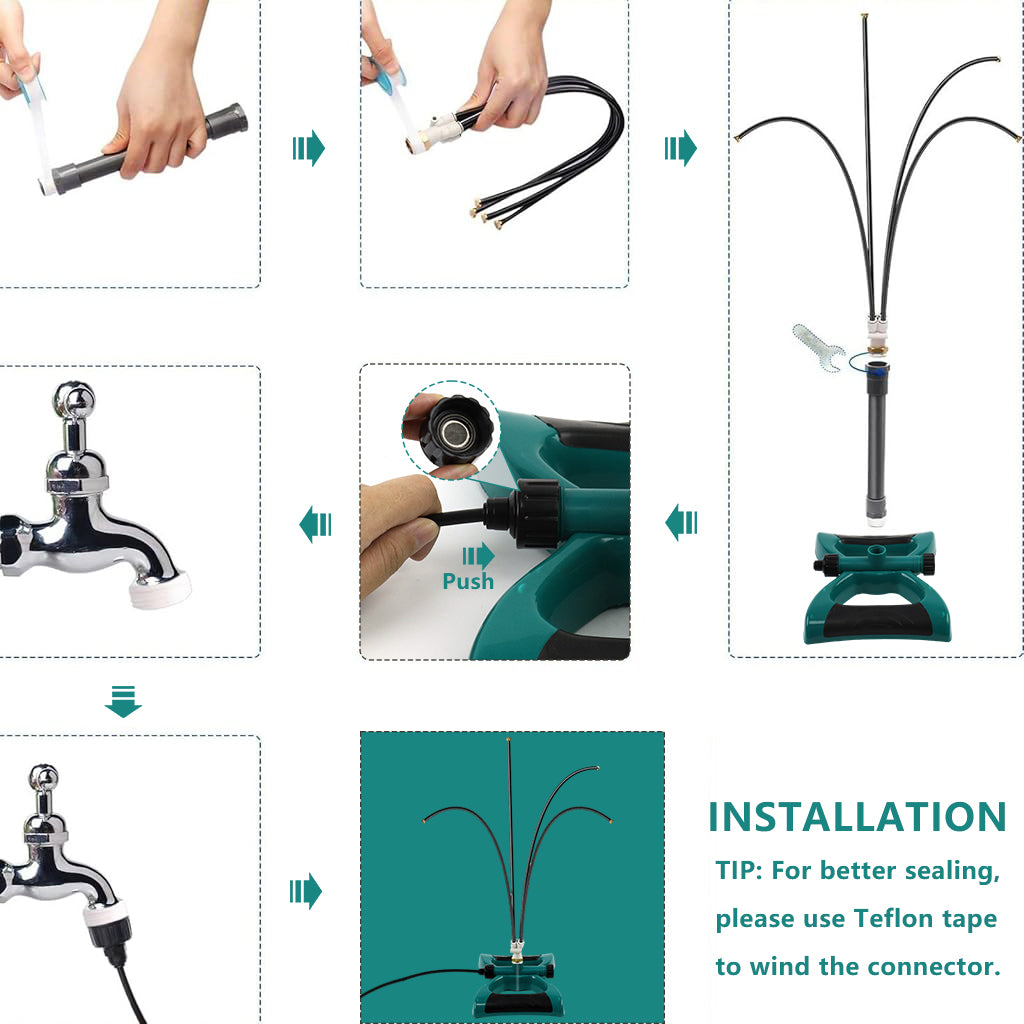 HASTHIP 10 Meters Misting System Flexible Multi-nozzle Water Spraying Device Outdoor Water Sprayer Garden Cooling System Free Standing Misting System Water Saving Mister for Patio, Garden, Backyard HASTHIP 10 Meters Misting System Flexible Multi-nozzle Water Spraying Device Outdoor Water Sprayer Garden Cooling System Free Standing Misting System Water Saving Mister for Patio, Garden, Backyard